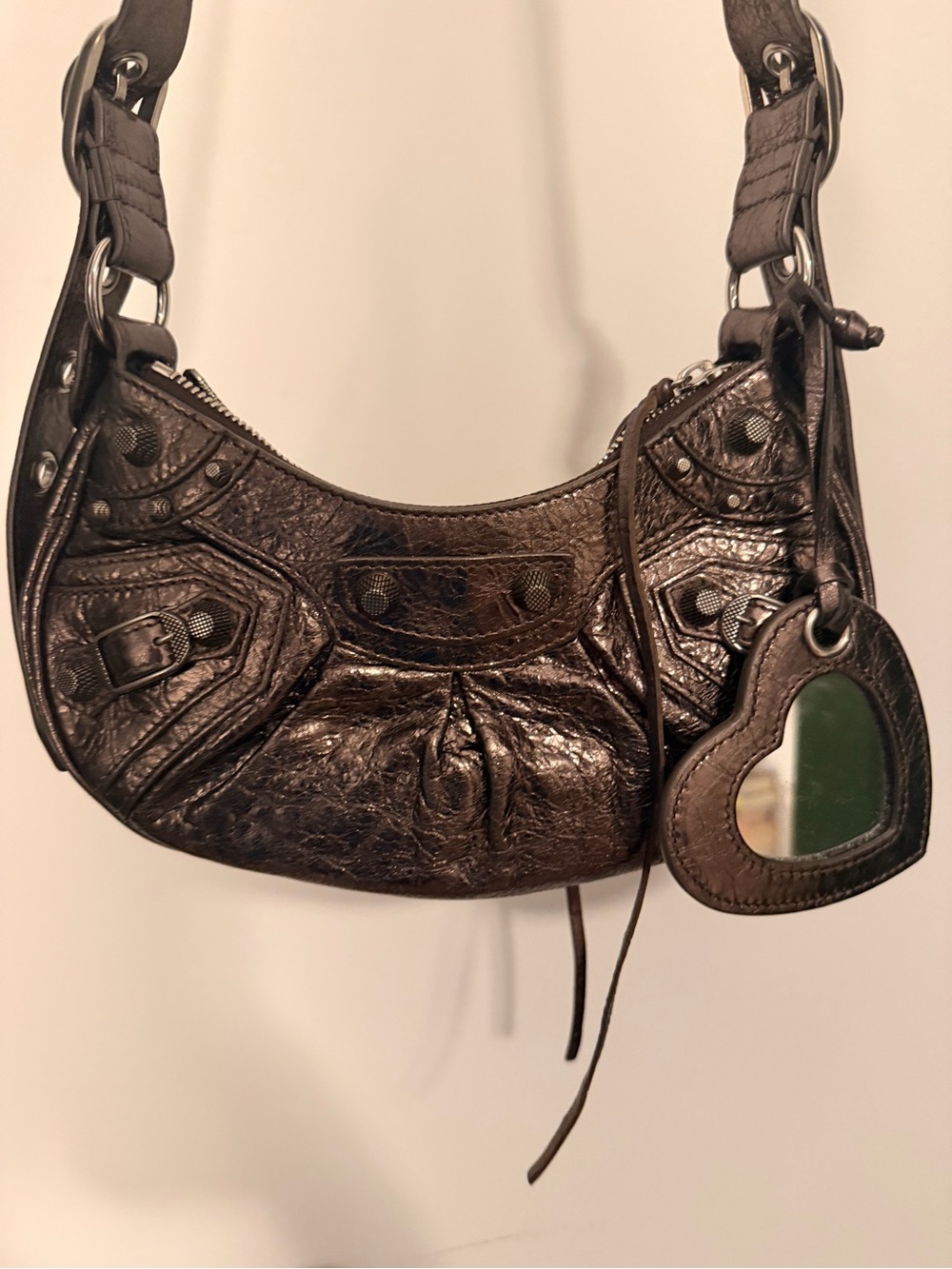 Balenciaga Le Cagole Small Shoulder Bag Metallic Bronze - Picture 4 of 6